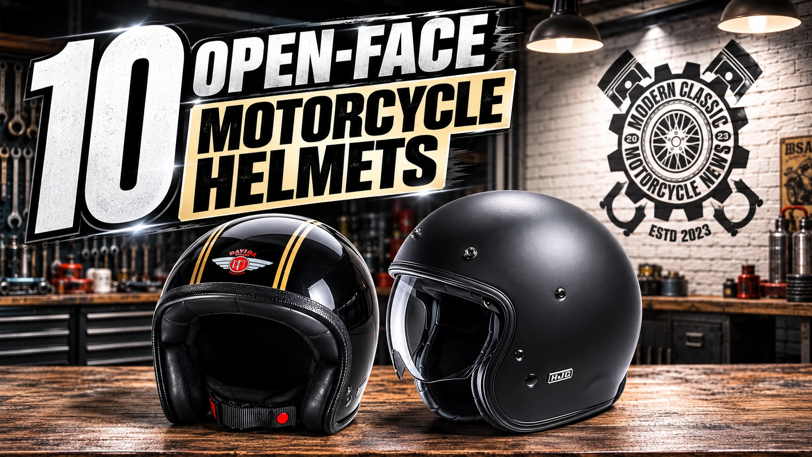 10 Open-Face Motorcycle Helmets For Modern Classic Riders - Read It Here