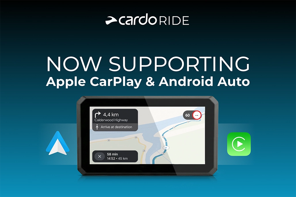 Cardo Expands Its Connected Riding Ecosystem With Apple Carplay &Amp; Android Auto