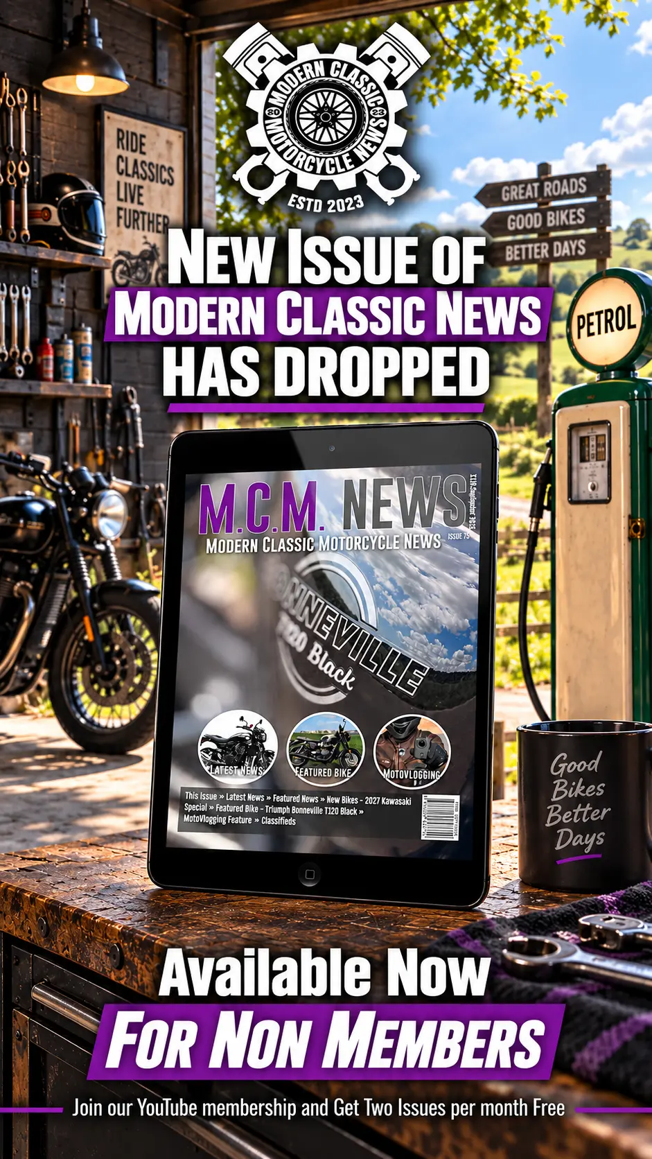 Modern Classic Motorcycle News Issue 75 | Available Now For Non-Members