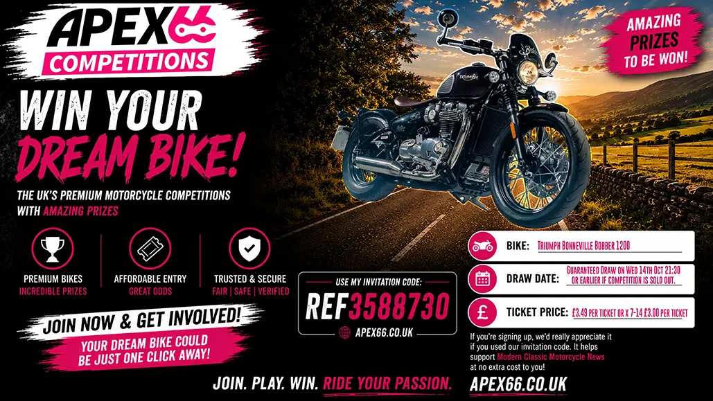 This Week's Featured Motorcycle Apex66 Competition |