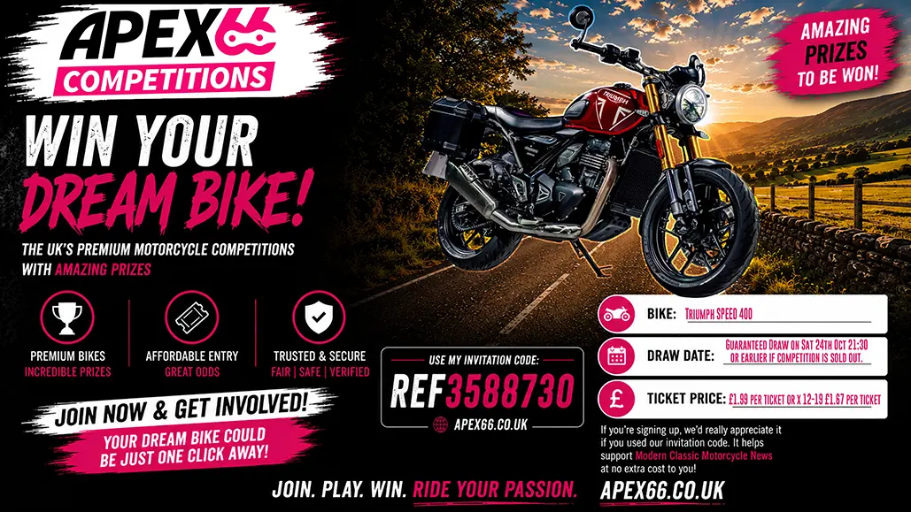 This Weeks Featured Motorcycle Apex66 Competition Speed 400 01 1