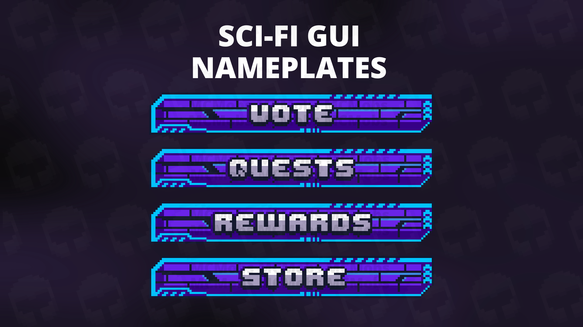 Sci-fi GUI Nameplates