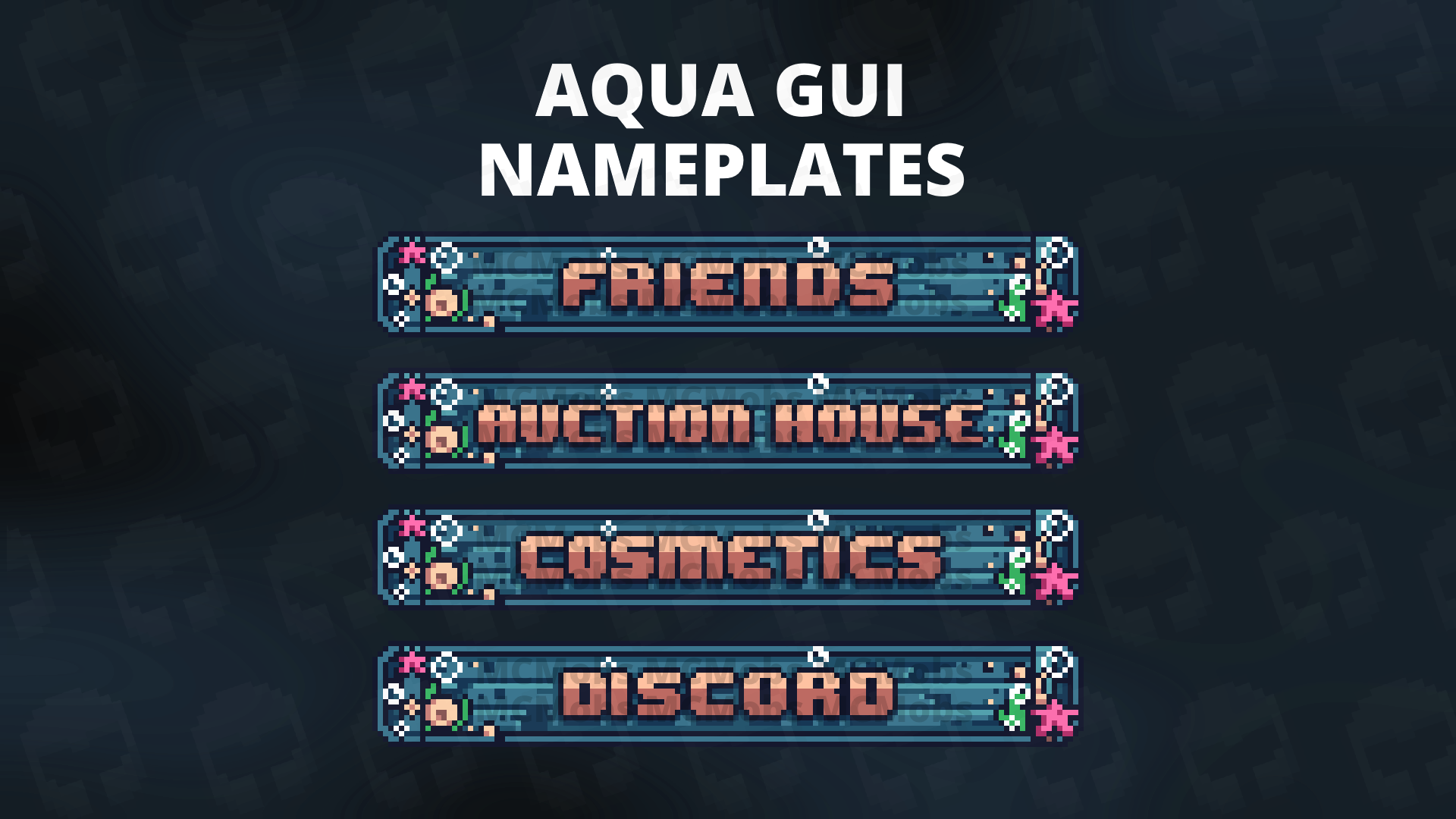 Aqua GUI Nameplates