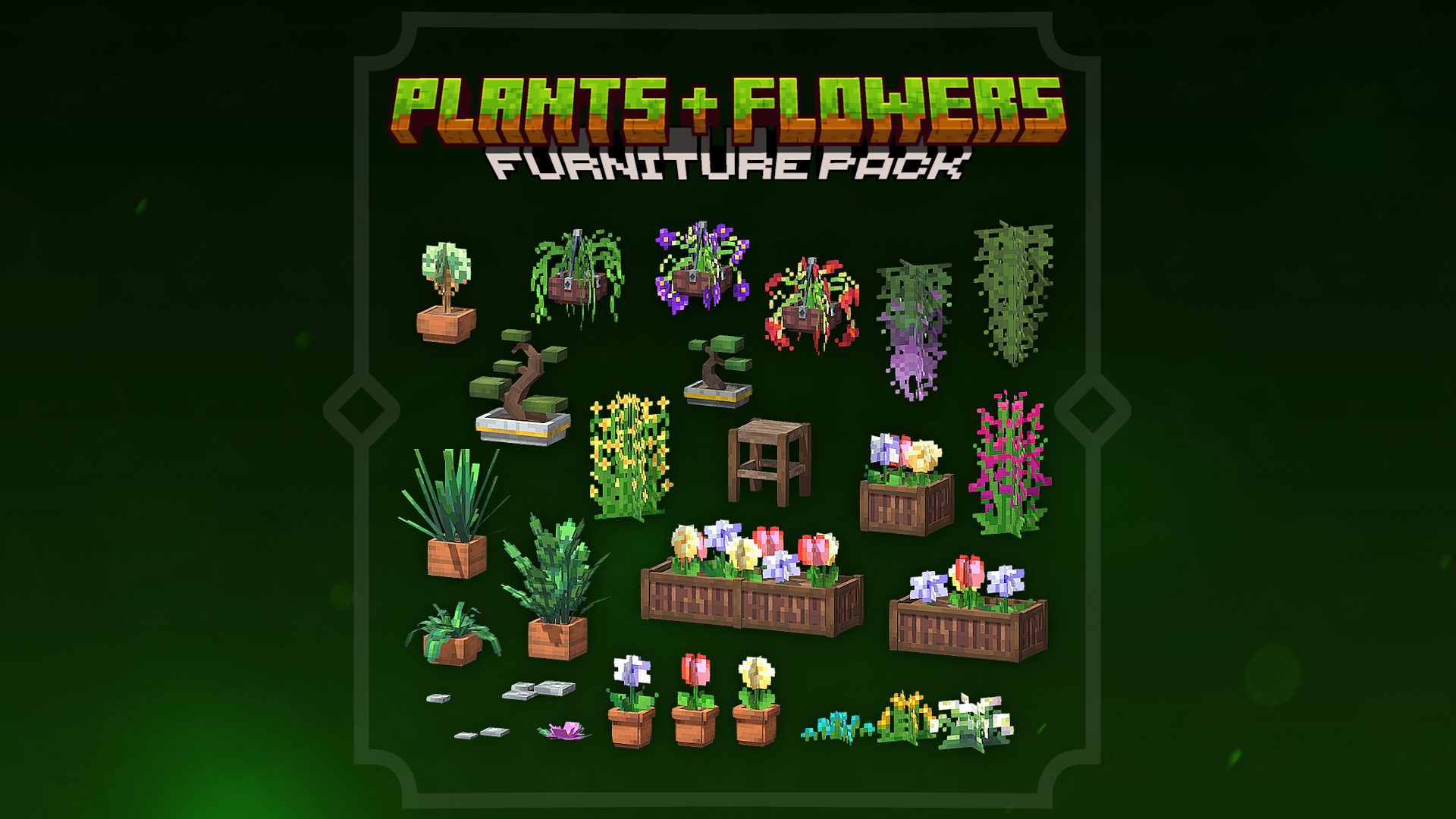 Plants and Flowers Set