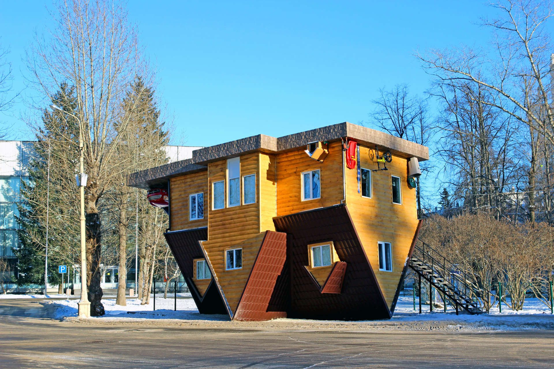 upside down house