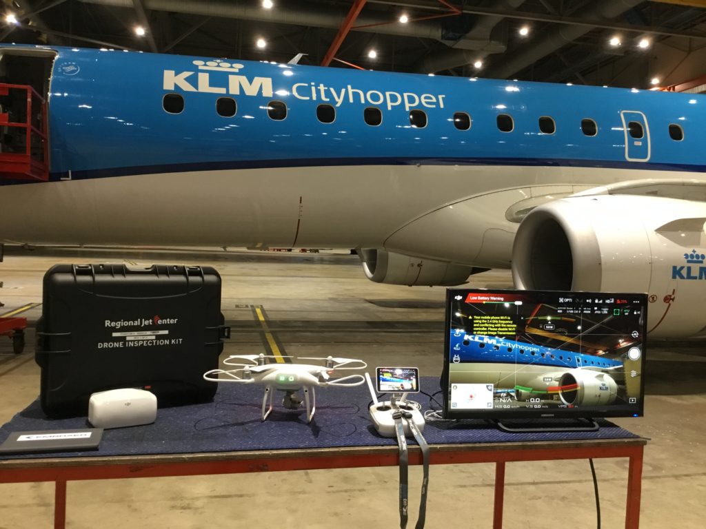 KLM drone inspection