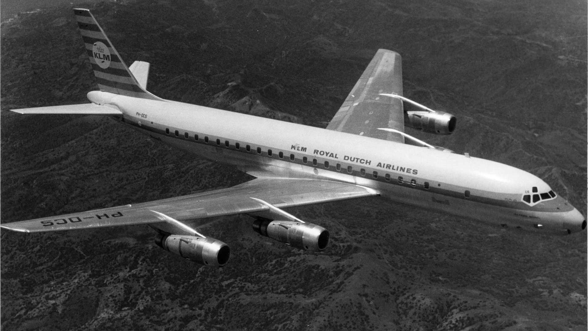 DC-8 vliegtuigen