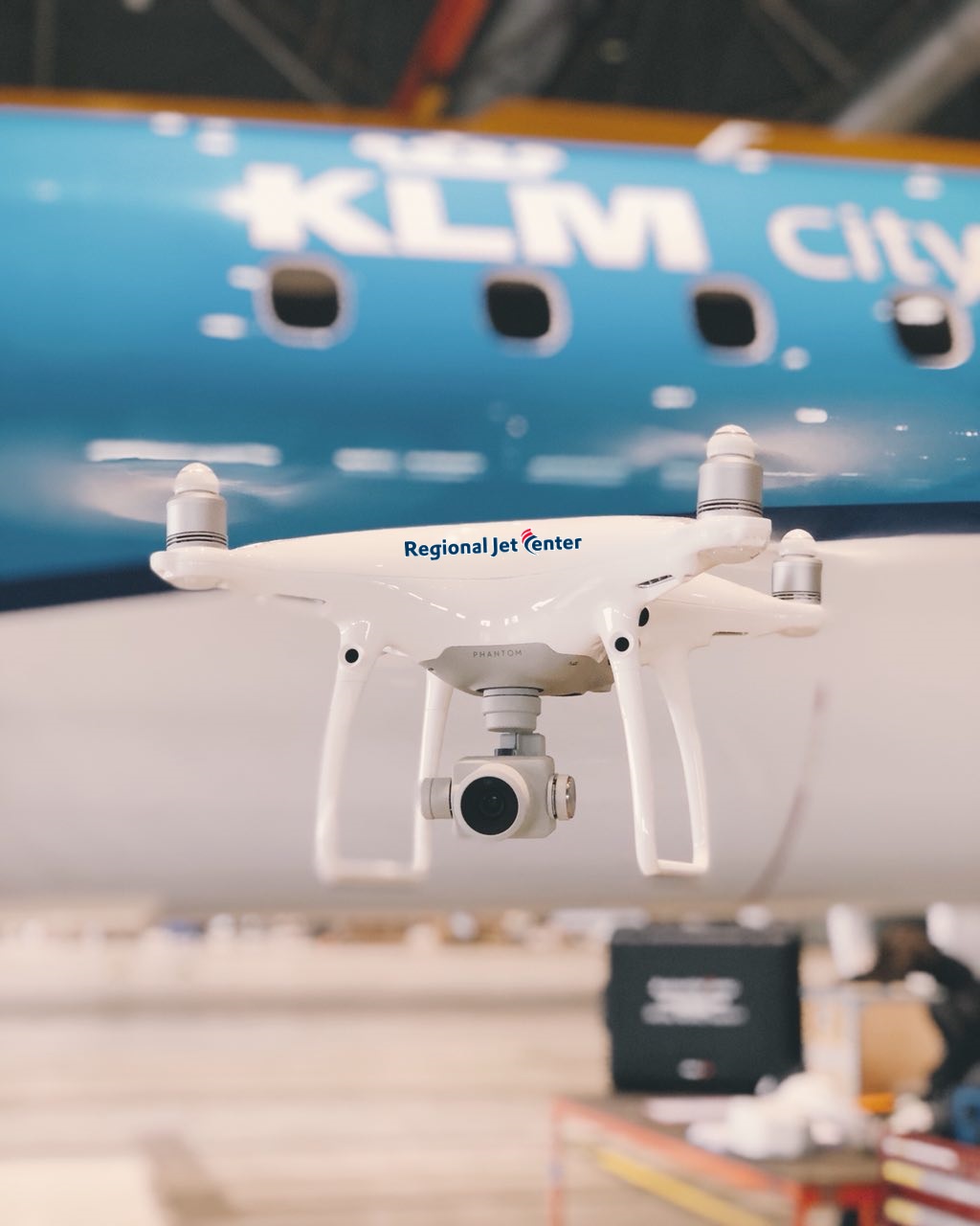 Drone KLM plane