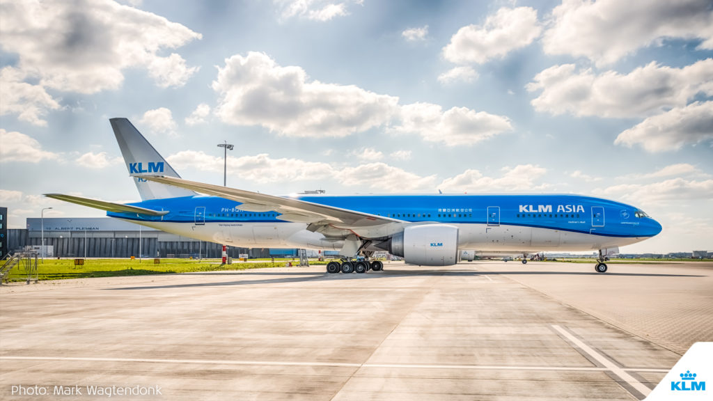 Aircraft parked KLM Schiphol