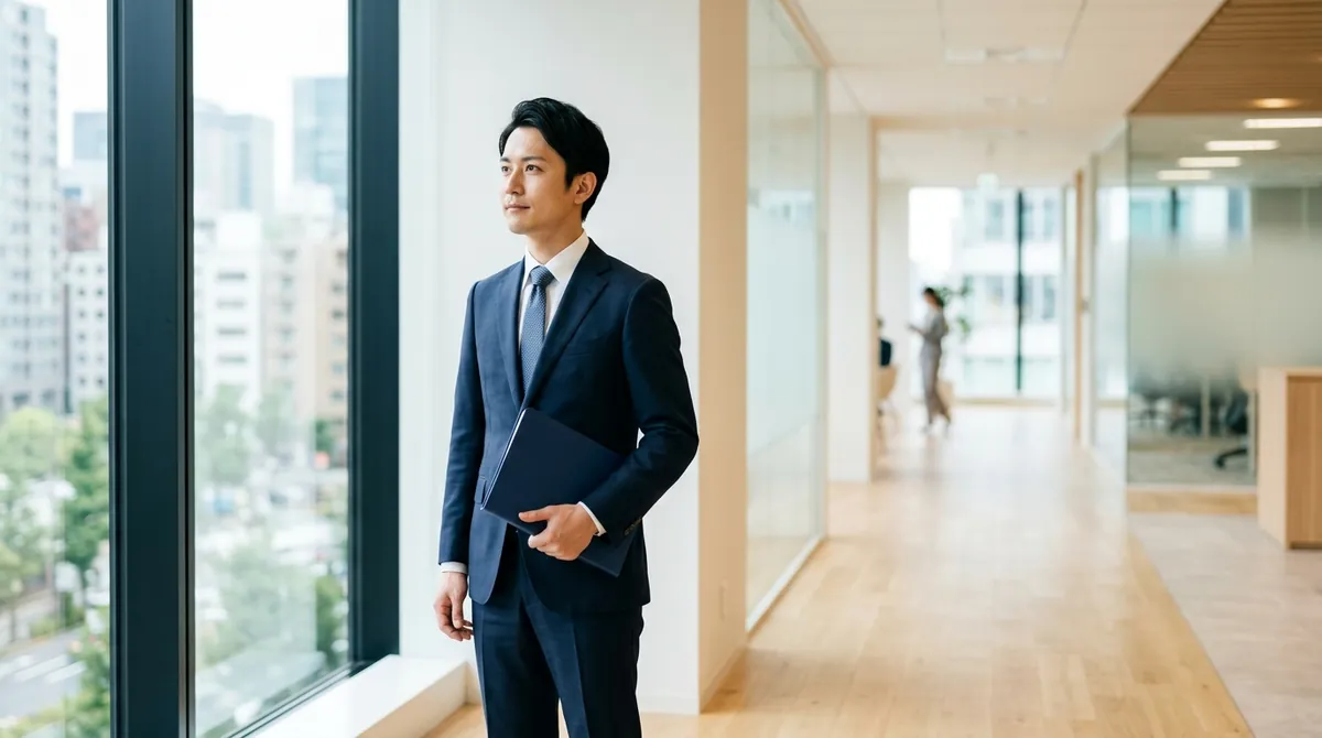 証券外務員として働きながら、この先の進路の分かれ道を考える人