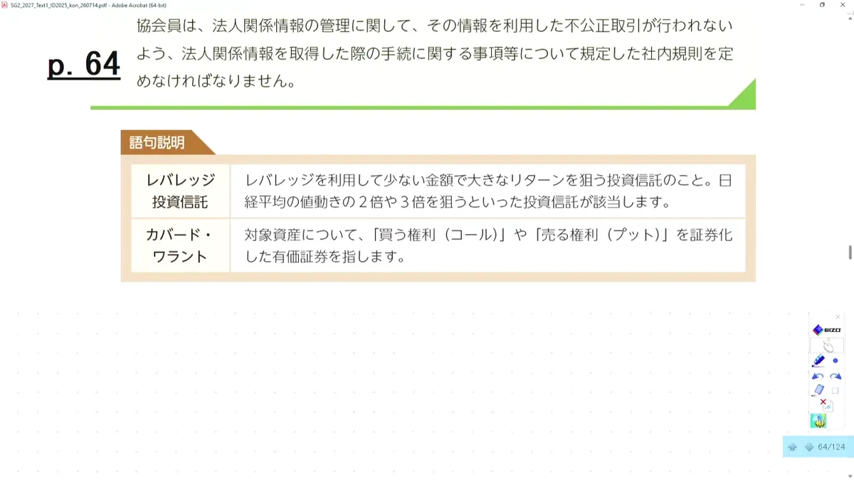 レバレッジ投資信託とカバード・ワラントの語句説明