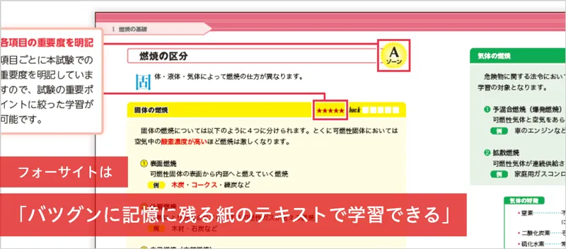 危険物取扱者乙種4類の通信講座はフォーサイト - 資格試験の通信