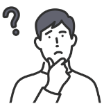 未経験で就職できるか心配に感じている男性のイラスト