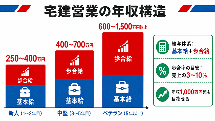 宅建営業の年収構造