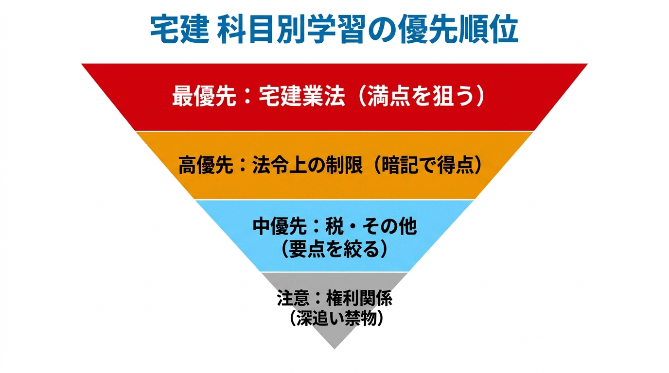 宅建 科目別学習戦略