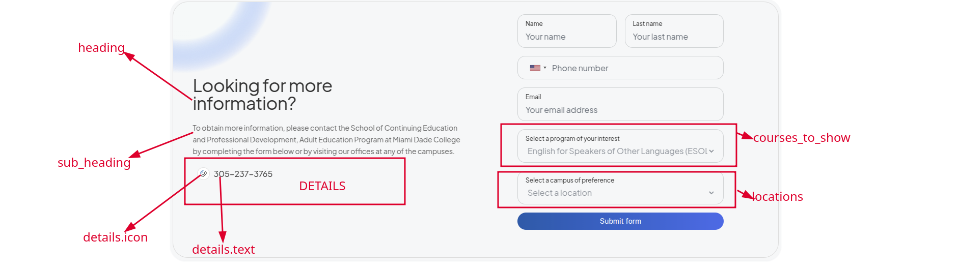 contact_form - Main Example