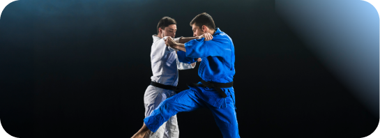 Teens at Judo class