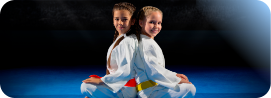Kids at judo class