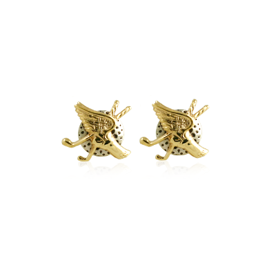 Winged Foot Golf Club Earrings