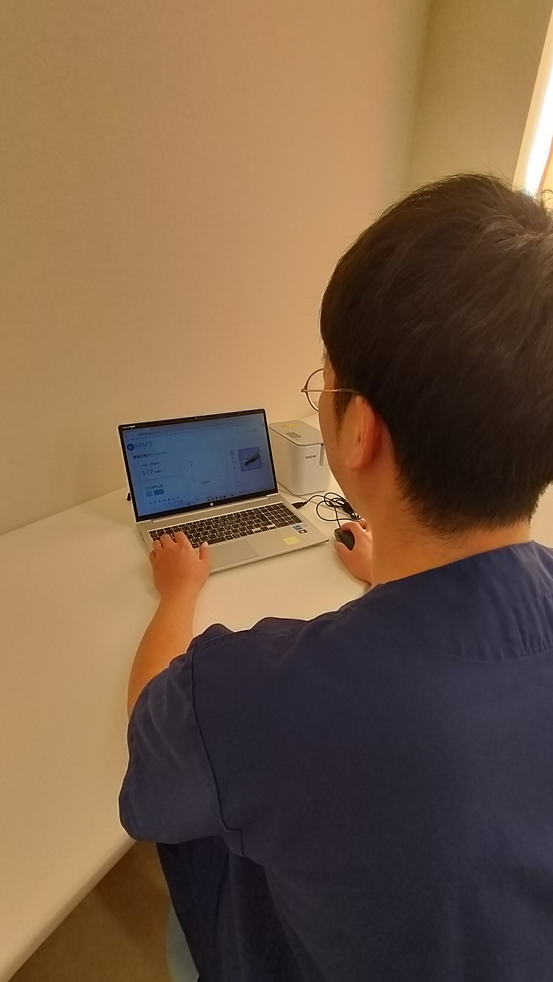 PCでの操作シーン