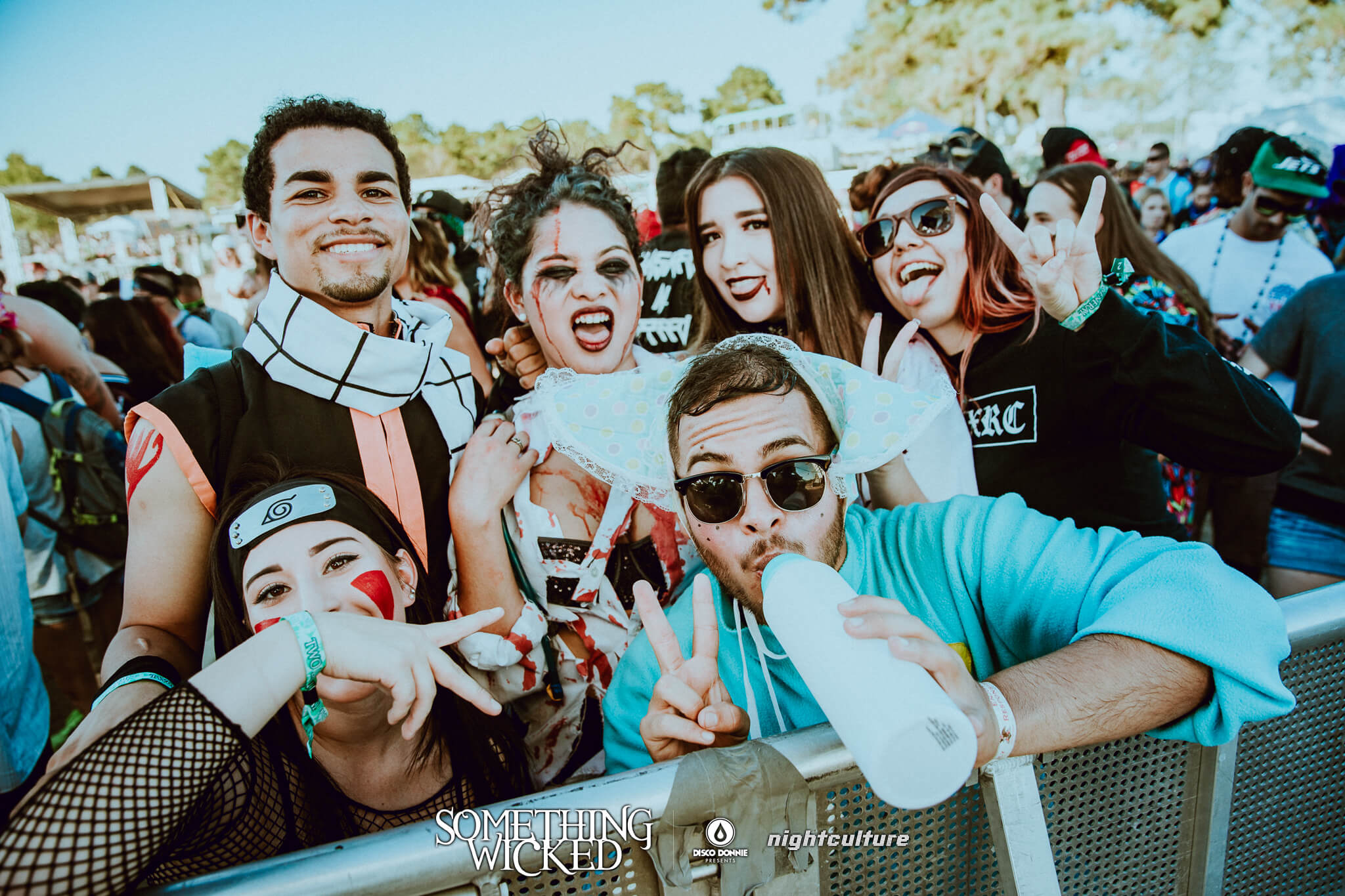 group of wicked festival fans