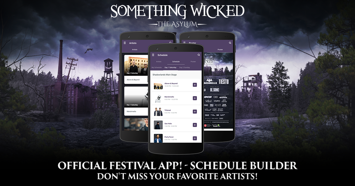 mobile app festival schedule builder