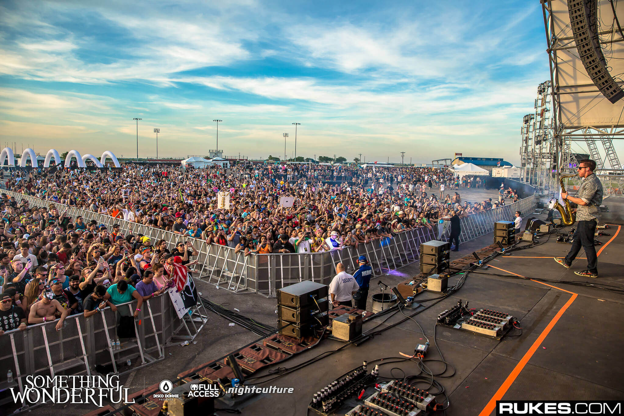 artist on stage at something wonderful festival