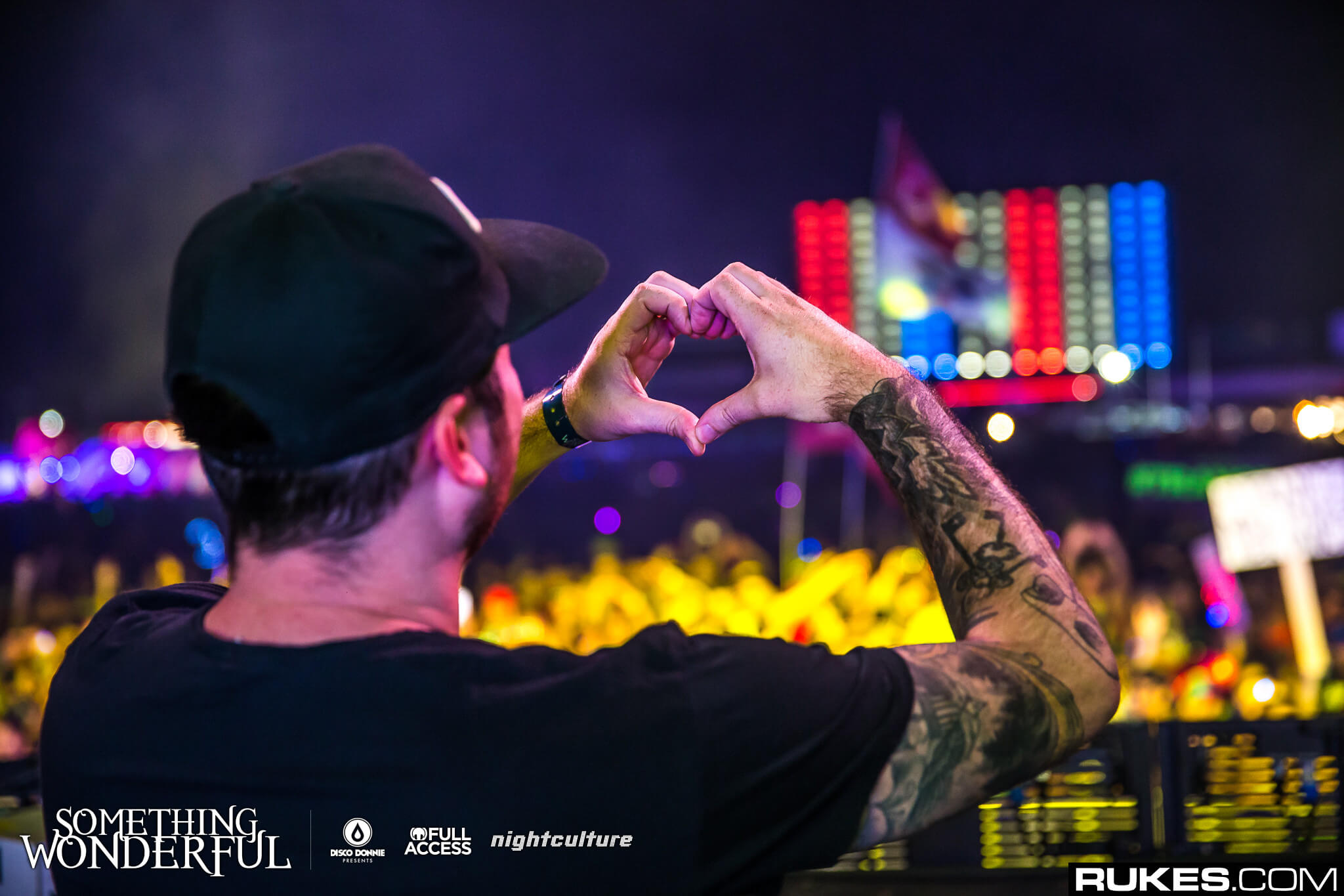 andrew bayer heart hands at something wonderful festival