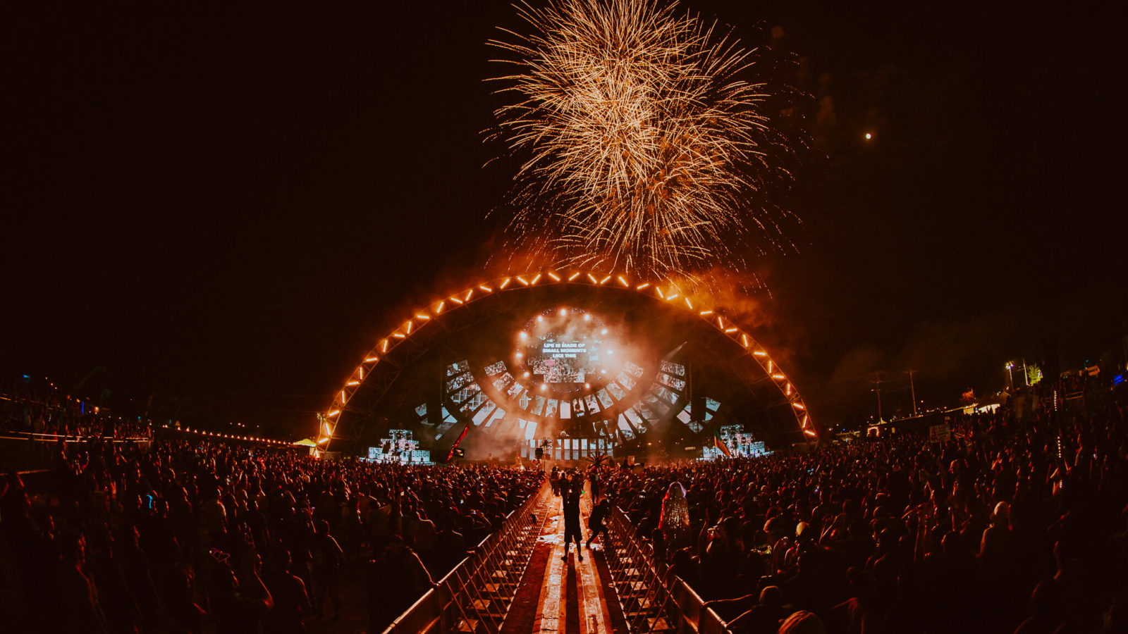 fireworks over main stage