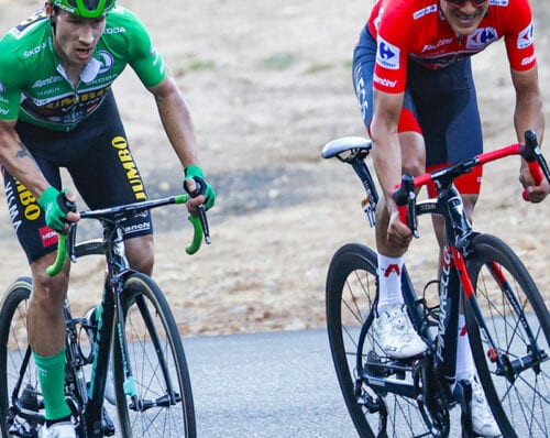Promoz Roglic, Richard Carapaz, Alto del Moncalvillo, Vuelta 2020