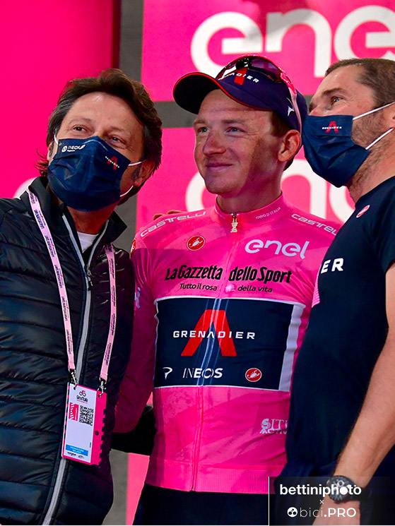 Fausto Pinarello, Tao Geoghegan Hart, Matteo Tosatto, Ineos Grenadiers, Giro d'Italia 2020