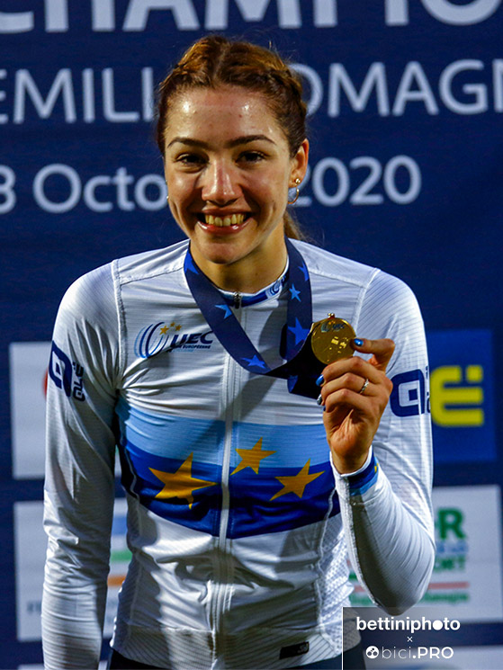 Martina Fidanza, europei pista, Fiorenzuola 2020