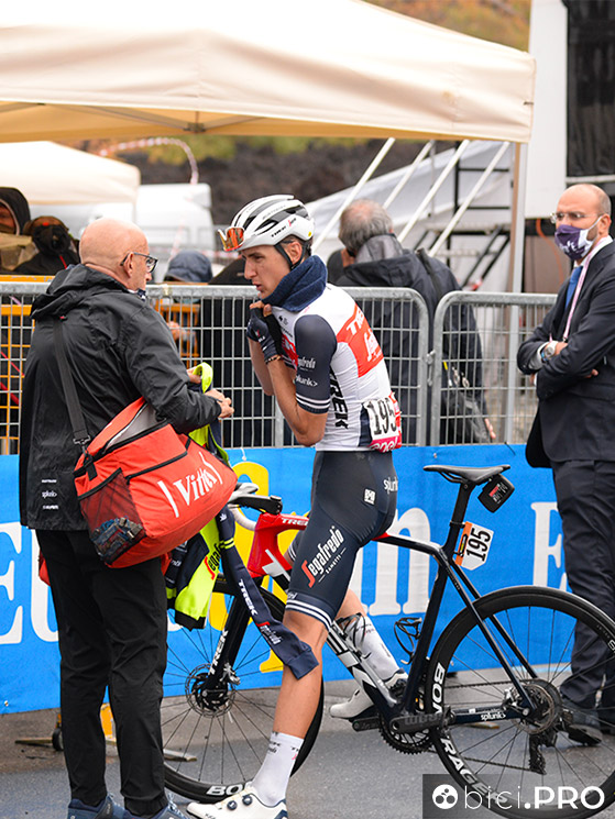 Dottor Emilio Magni, Nicola Conci, fotografa Trek-Segafredo, Etna, Giro d'Italia 2020