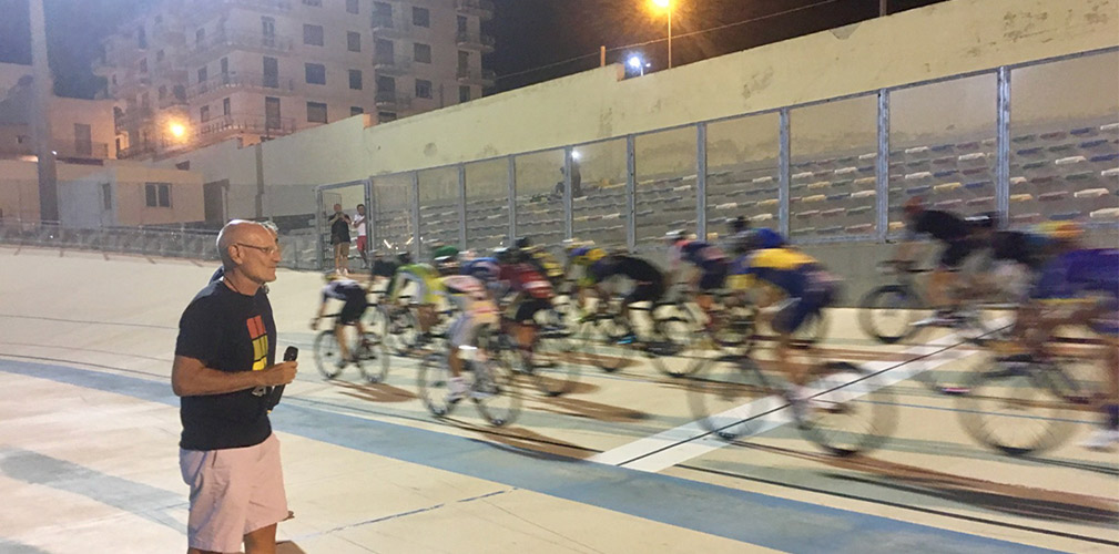 Marcello Marina al velodromo Noto Cinelli