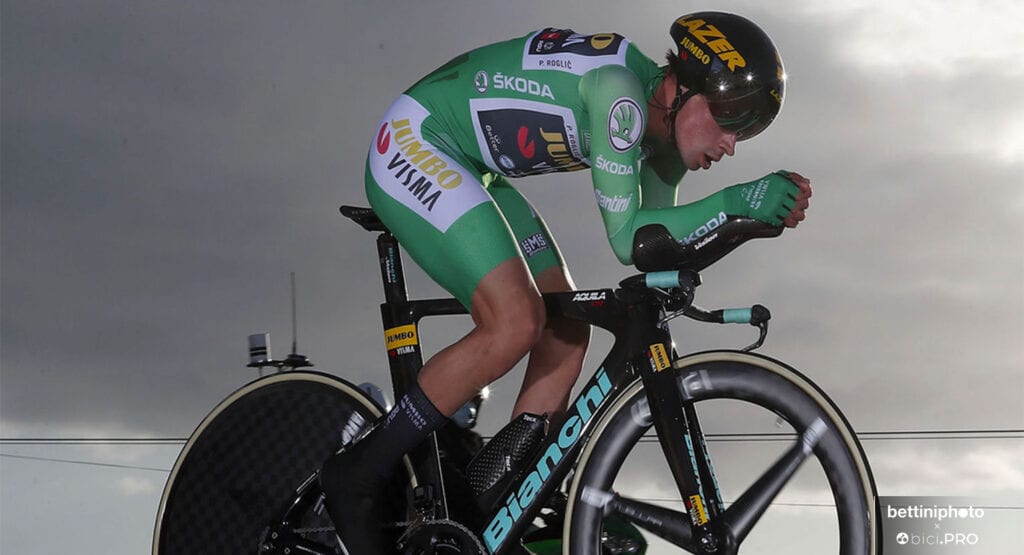 Primoz Roglic, cronometro Mirador de Ezaro, Vuelta 2020