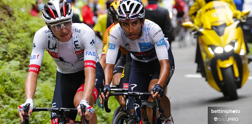 Tadej Pogacar, Egan Bernal, Laruns, Tour de France 2020