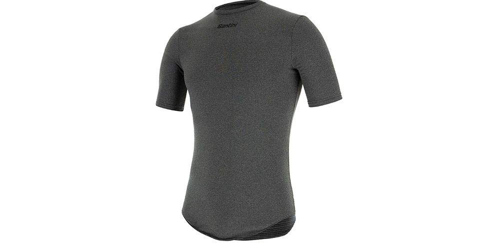 La maglia intima Santini Grido nella versione a maniche corte e realizzata con la lana merino