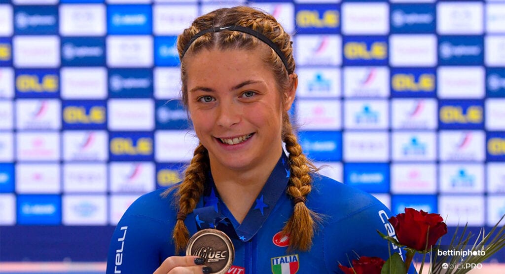 Miriam Vece, bronzo 500 mt, europei pista 2020