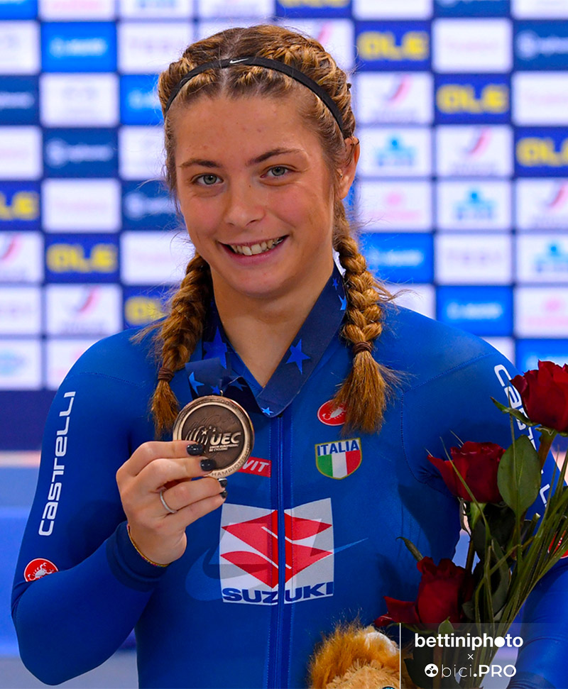 Miriam Vece, bronzo 500 mt, europei pista 2020