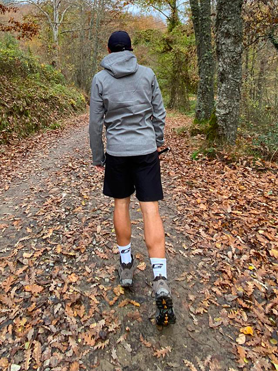 Vincenzo Albanese, camminata in montagna 2020