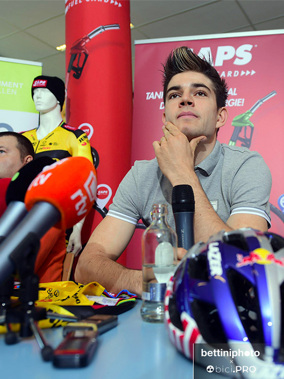 Wout Van Aert, conferenza stampa prima della stagione ciclocross 2019, Kortrijk