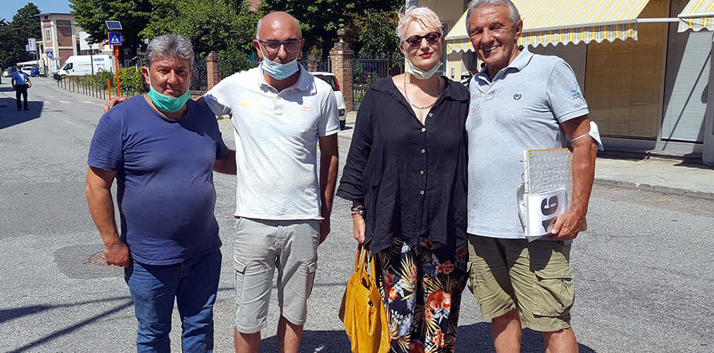 Flavio Baruto, Gianni Pederzolli, Daniela Isetti, Claudio Sigismondi, Casale Monferrato, agosto 2020