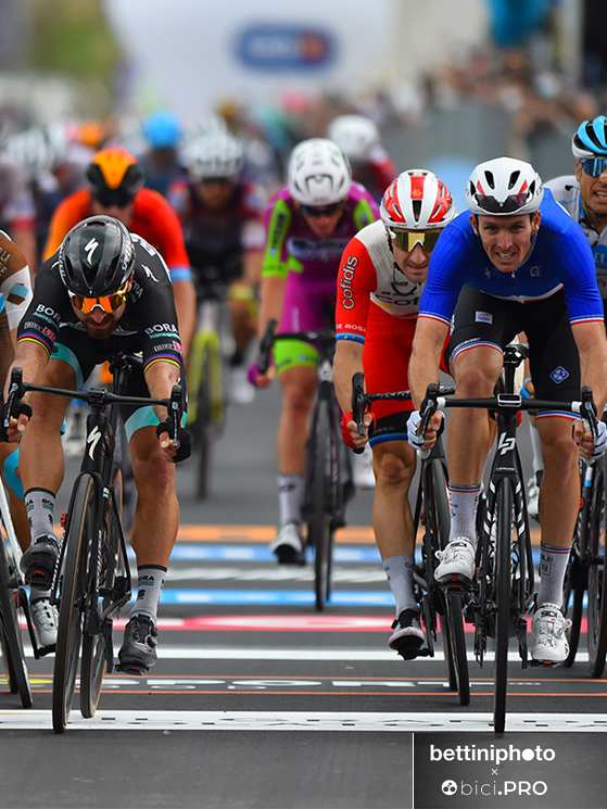 Giro d'Italia 2020, Villafranca Tirrena, Arnaud Demare (FRA - Groupama - FDJ) - Peter Sagan (SVK - Bora - Hansgrohe)