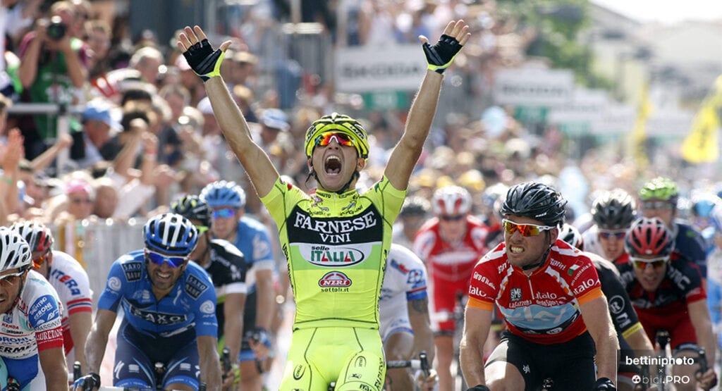 Andrea Guardini, Mark Cavendish, Vedelago, Giro d'Italia 2012