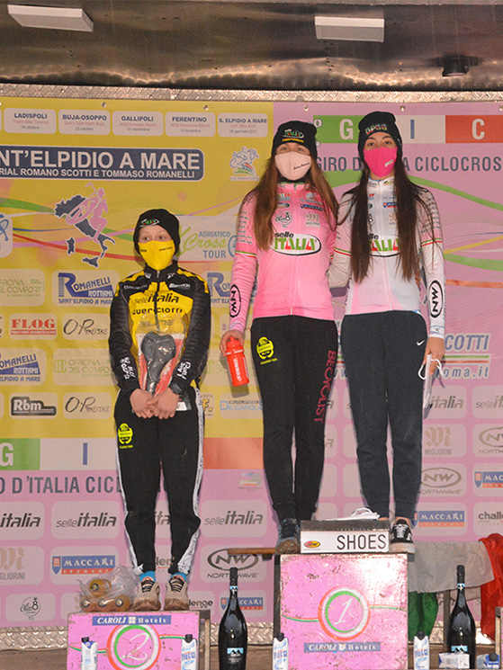 Maglia Rosa: Francesca Baroni – Maglia Bianca: Alice Papo, Giro d'Italia Ciclocross, Porto Sant'Elpidio