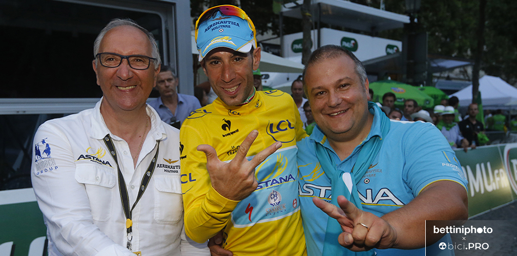 Giuseppe Martinelli, Vincenzo Nibali, Paolo Slongo, Tour de France 2014