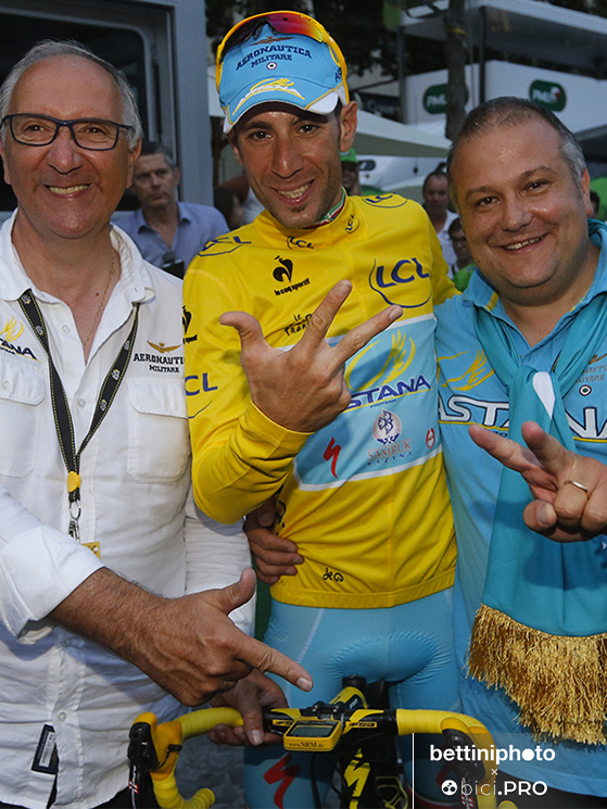 Giuseppe Martinelli, Vincenzo Nibali, Paolo Slongo, Tour de France 2014