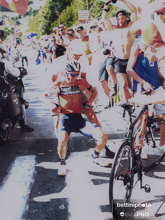 Vincenzo Nibali, caduta Alpe d'Huez, Tour de France 2018