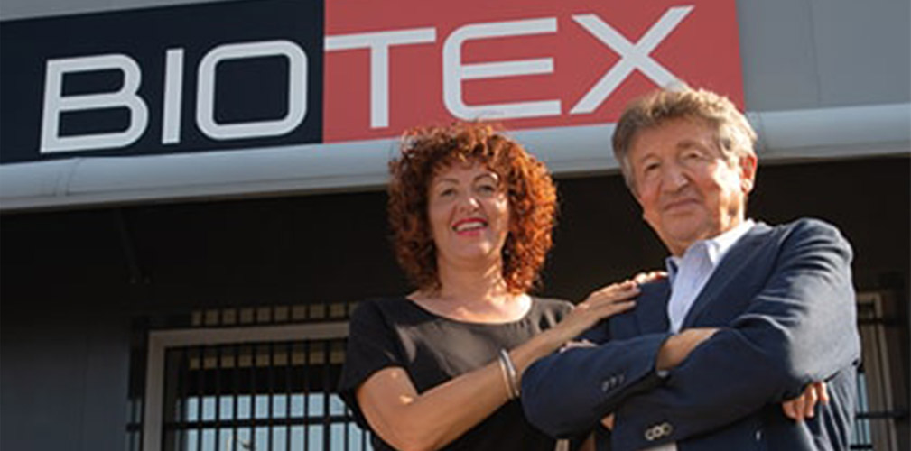 Barbara e Antonio Visani titolari di Biotex