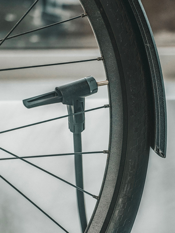 Pompa in Acciaio Verniciato per Gonfiaggio Bici Bicicletta Ruote